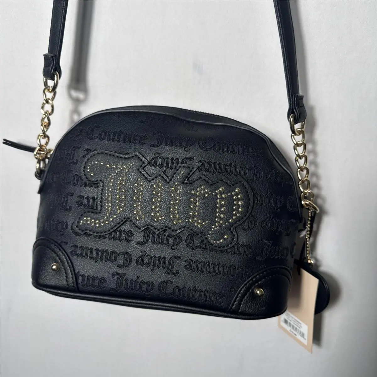 Juicy Couture Womens Royal Juicy Crossbody Bag Liquorice Black Purse