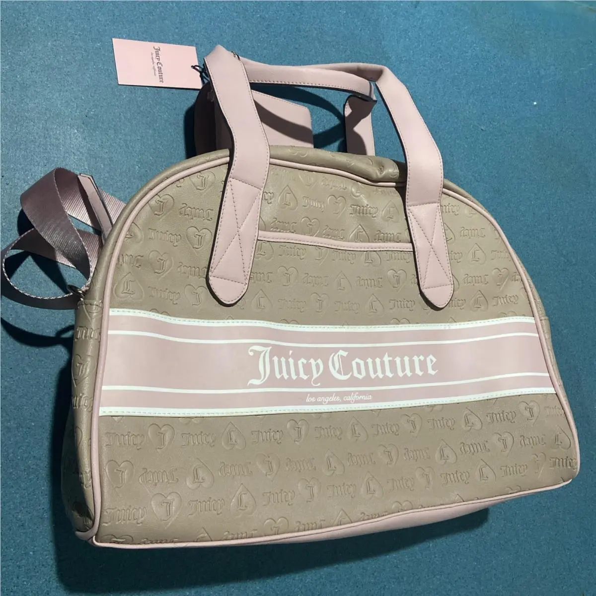 Juicy Couture Fashionista Dome Weekender Tan Pink