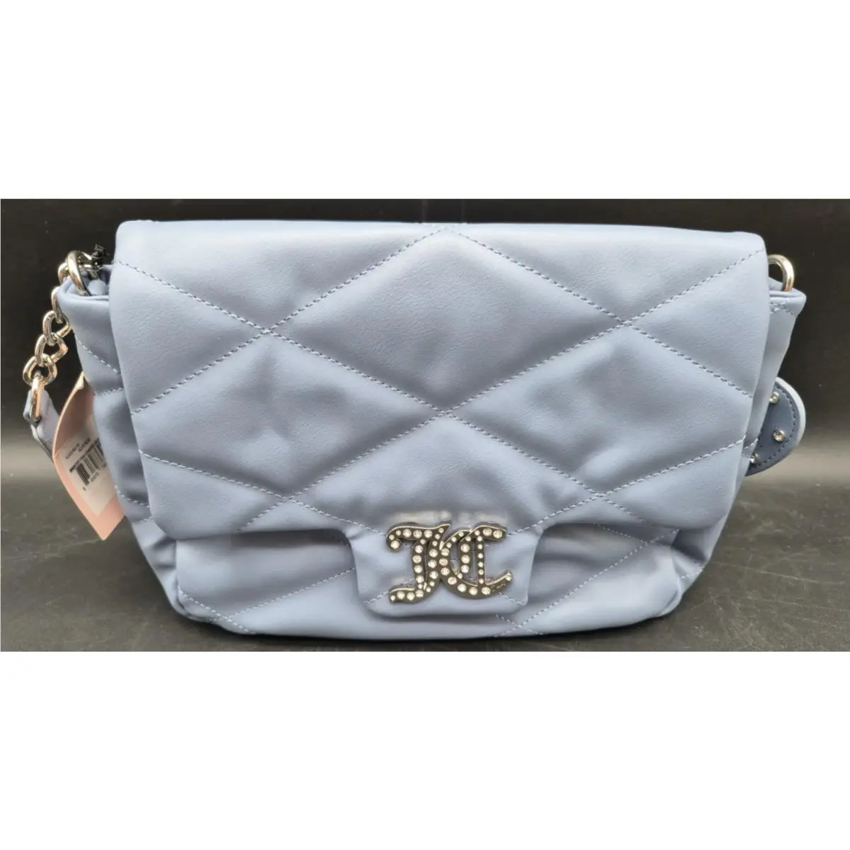 Juicy Couture Slate Blue Brighter Than A Diamond Crossbody Bag Purse