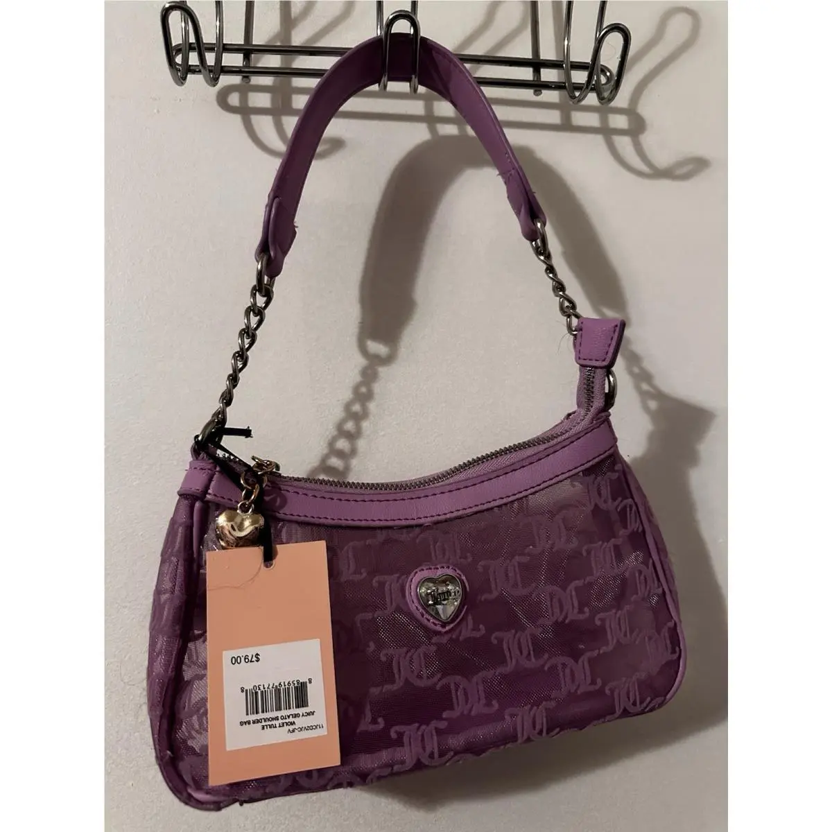 Juicy Couture Violet Tulle Juicy Gelato Shoulder Bag