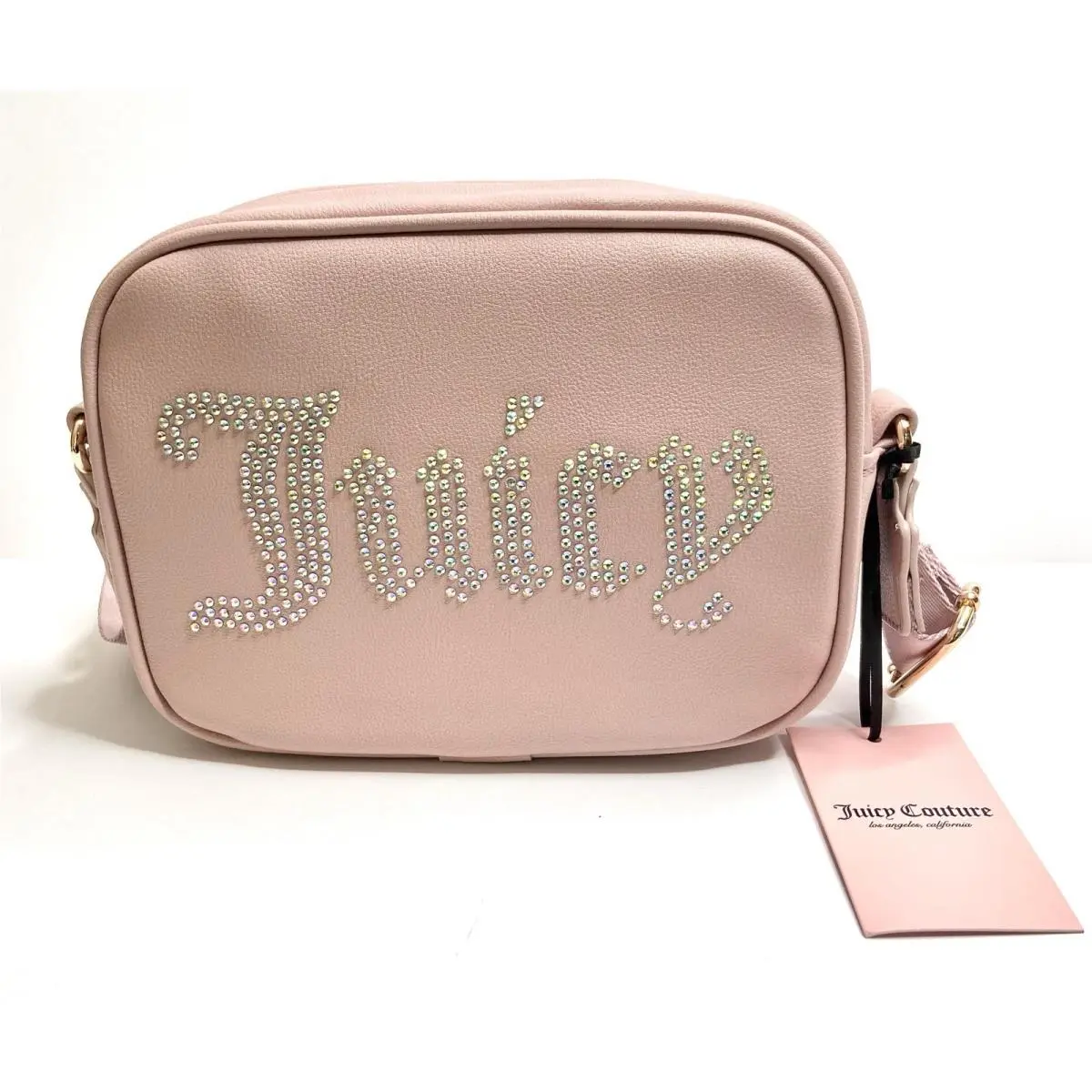 Juicy Couture Bag Obsession Crossbody Handbag Dusty Blush Pink Studded