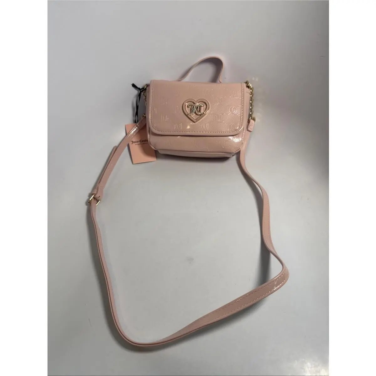 Juicy Couture Purse Blush Pink Flawless Flap Crossbody Bag Purse Handbag