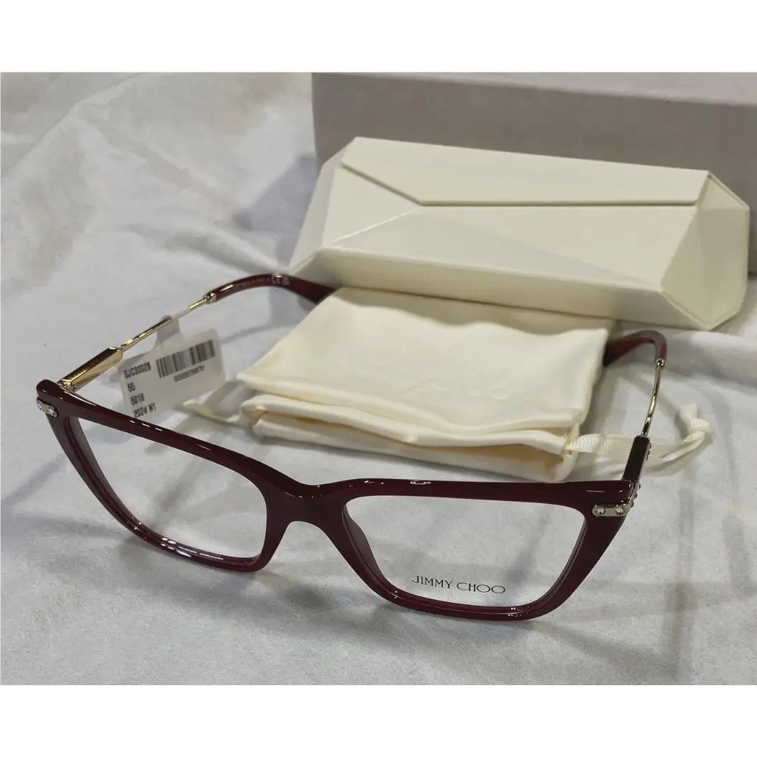 Jimmy Choo JC3002B Cat Eye Red Frame - Demo Lens