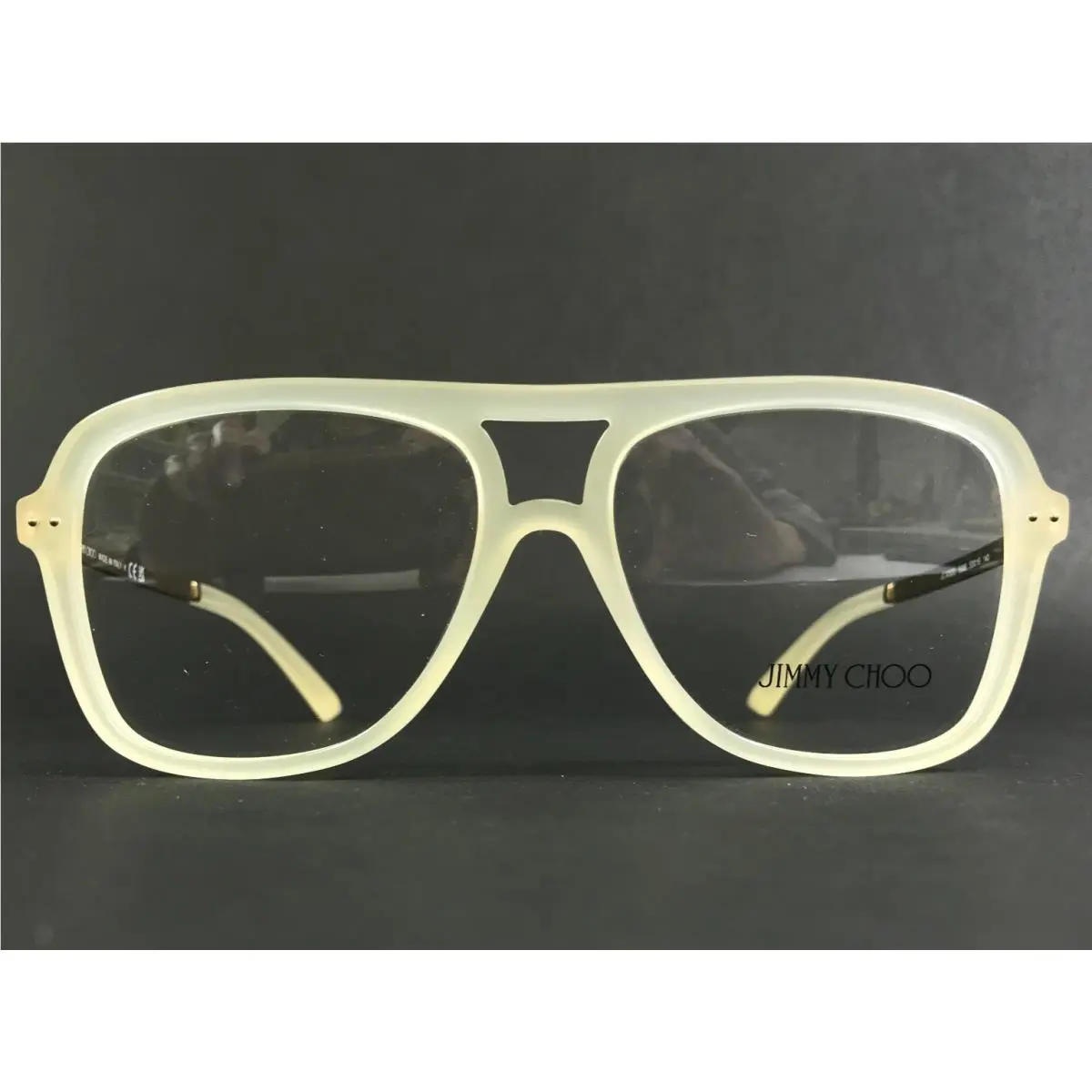 Jimmy Choo Eyeglasses Frames JC3052U 5089 Opaline Yellow Gold Square 53-15-140