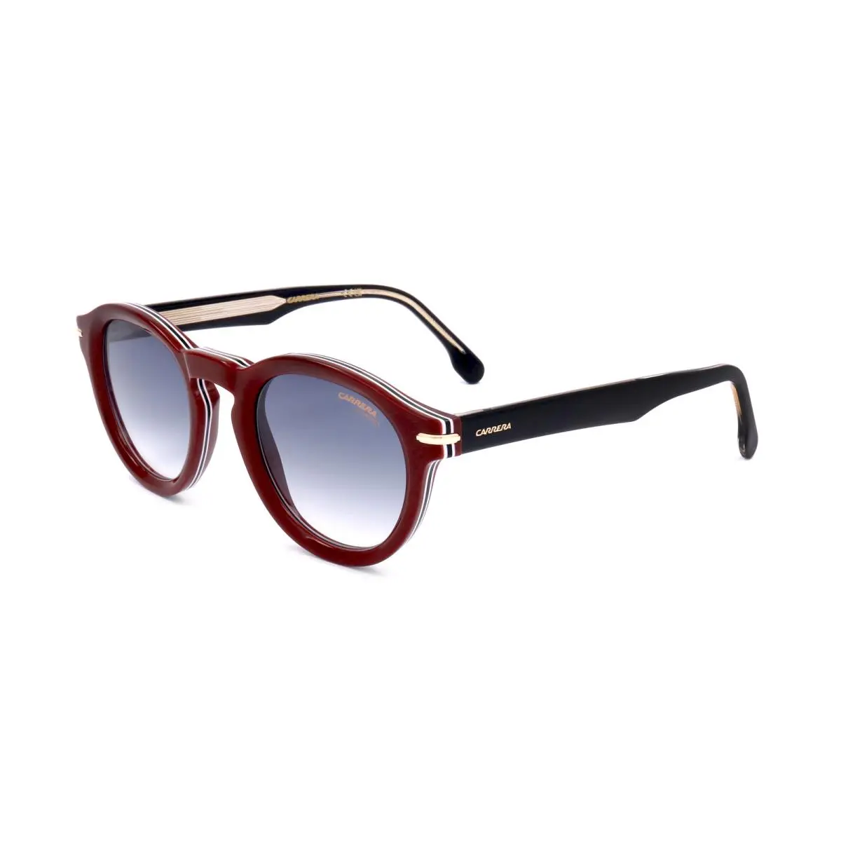 Carrera Unisex 48mm Striped Burgundy Sunglasses CARRERA306-S-KVN-48