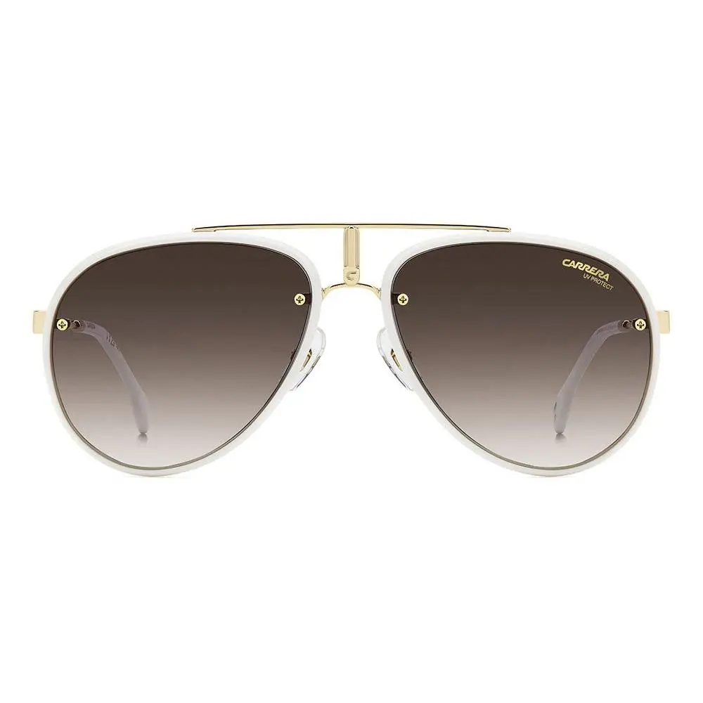 Glory Vpyk Yk Gold Mirror On Burgundy Shaded Size 58 Sunglasses by Carrera