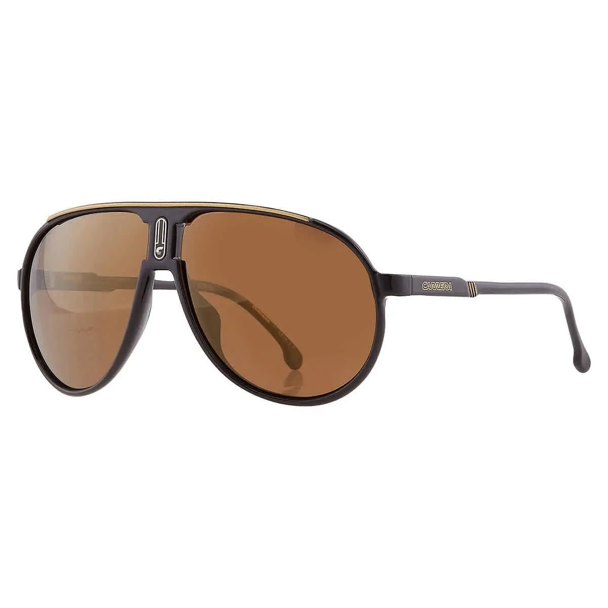 Carrera Brown Pilot Sunglasses CHAMPION65/N 02M2/YL 62 Champion 65/N 02M2/YL 62