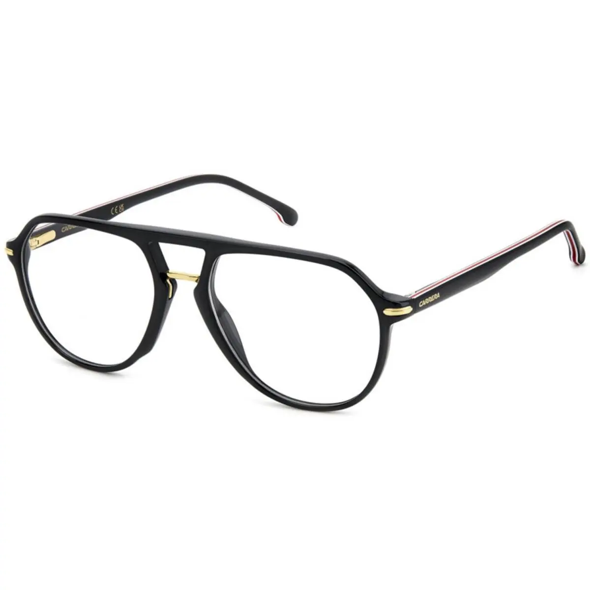 345 Black Gold 2M2 Size 55 Eyeglasses by Carrera