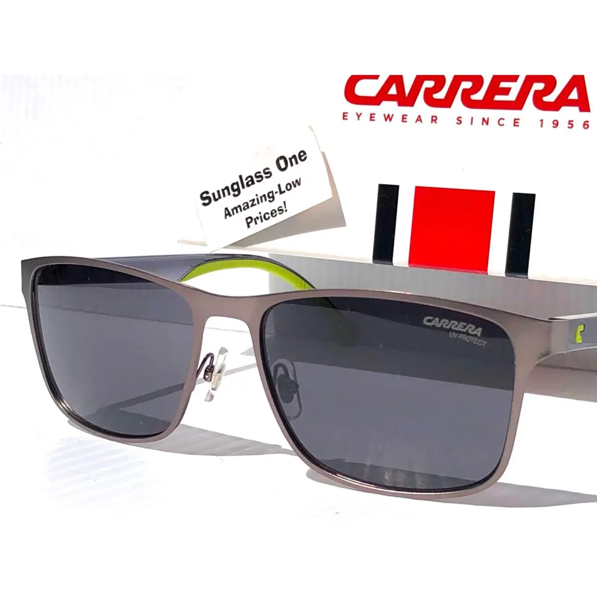 Carrera Matte Dark Ruth Metal Frame Dark Grey Lens Sunglass 2037T/S R80IR