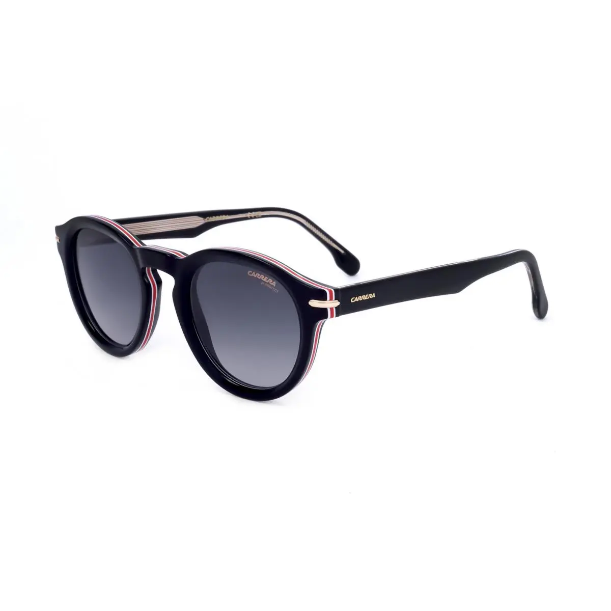 Carrera Unisex 48mm Striped Black Sunglasses CARRERA306-S-M4P-48