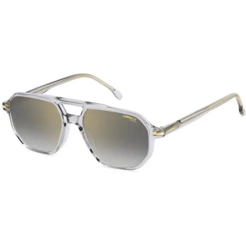 341 /S T3fq Fq Grey Shaded Gold Mirror Size 54 Sunglasses by Carrera
