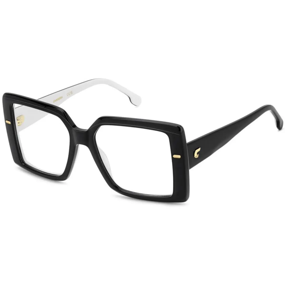 Carrera 3054 Black White 80S Size 54 Eyeglasses