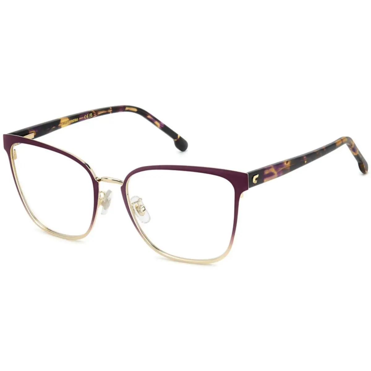 3051 Violet / Gold Bsu Size 56 Eyeglasses by Carrera