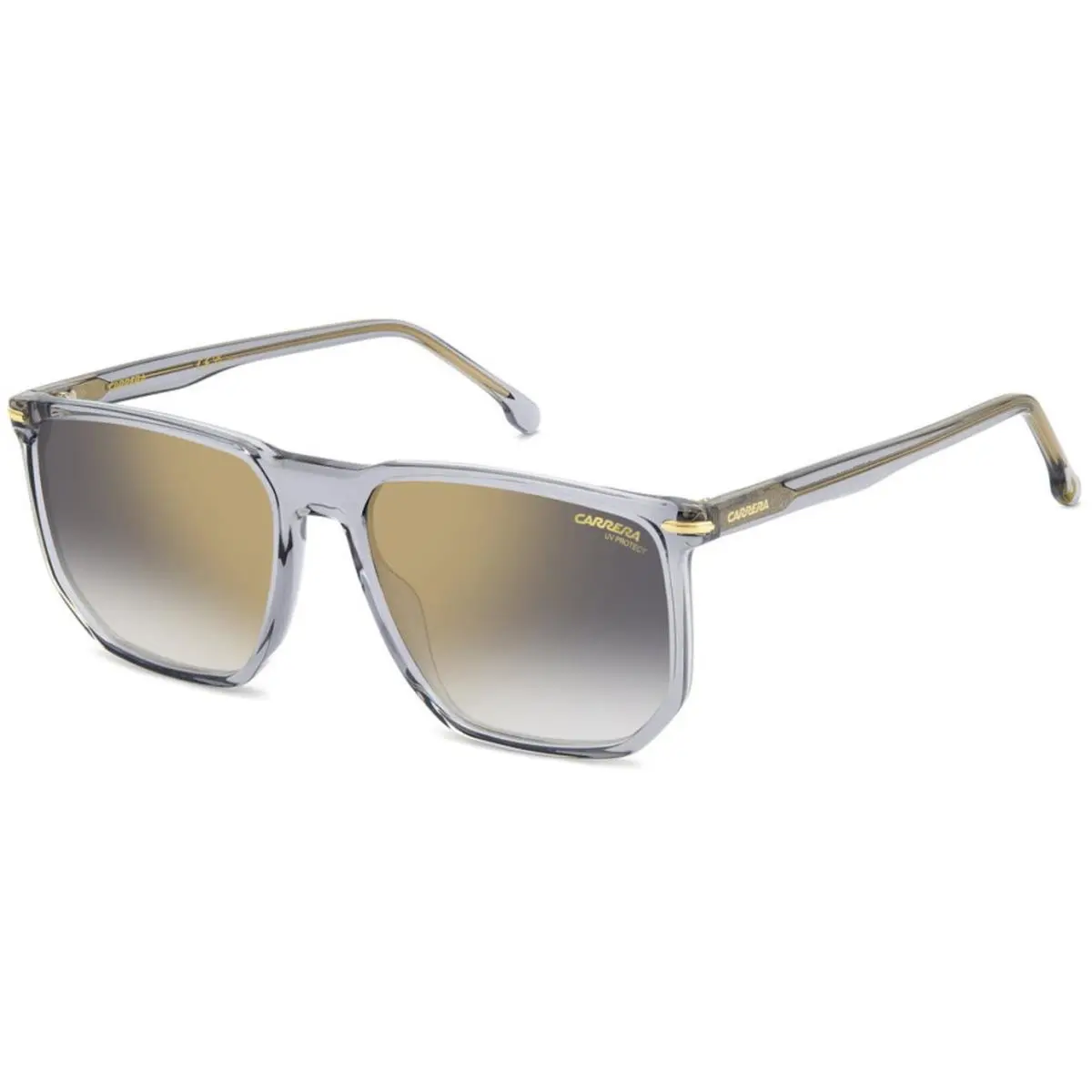 329 /S B7fq Fq Grey Shaded Gold Mirror Size 58 Sunglasses by Carrera