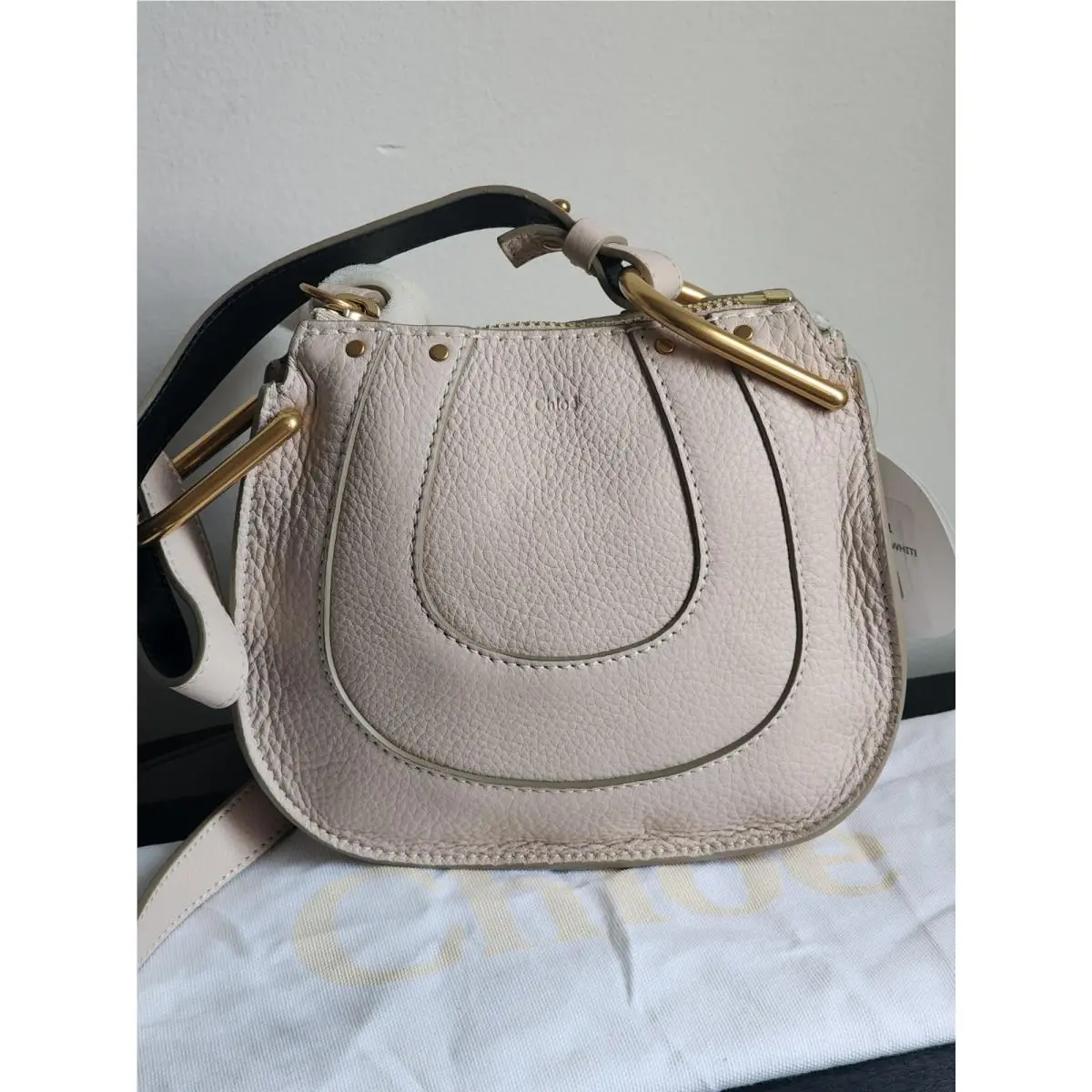 Chloe Mini Hayley Crossbody Abstract White