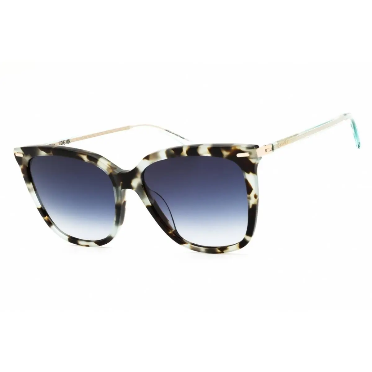 Calvin Klein Women`s Sunglasses Aqua Tortoise Rectangular Frame CK22532SN 444