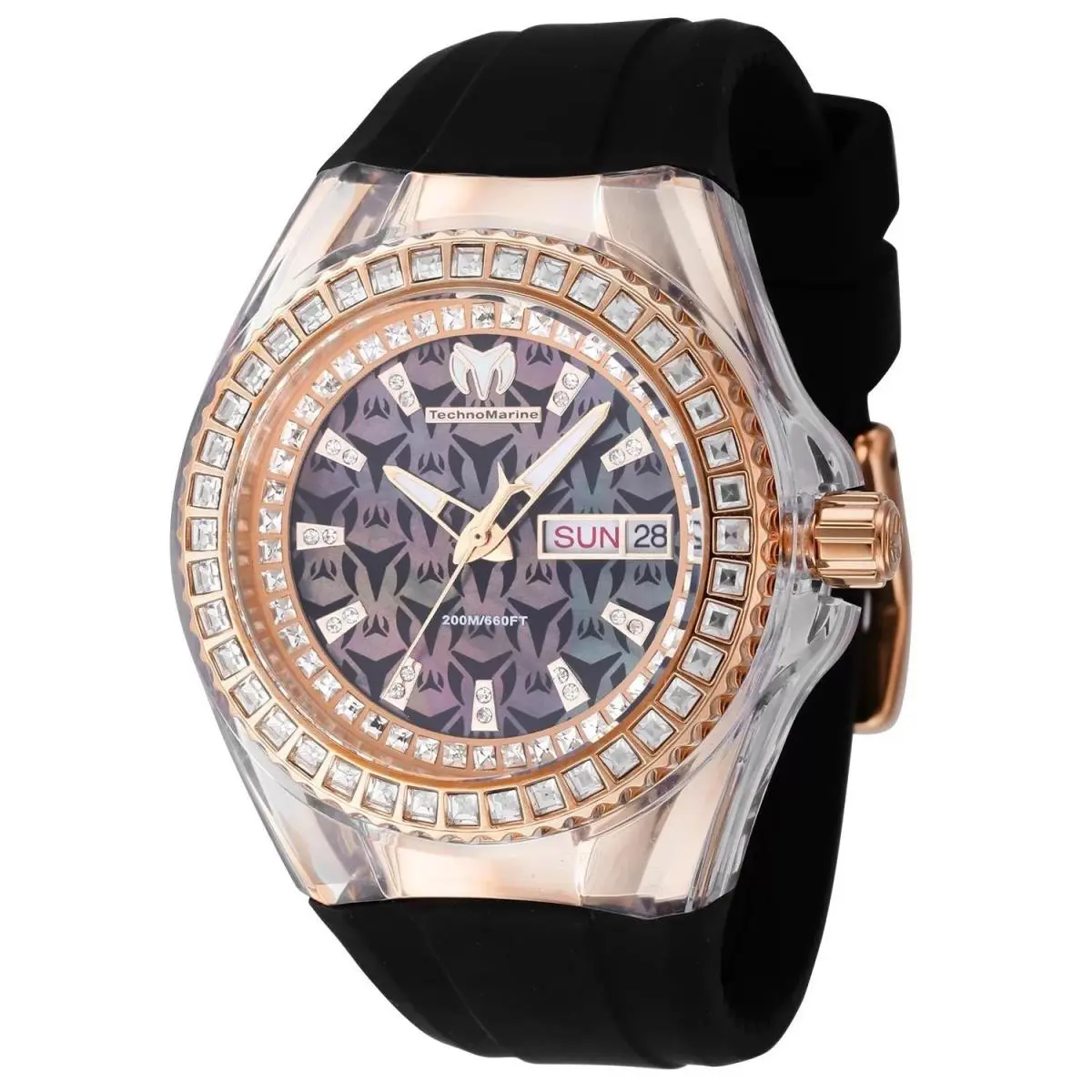 Technomarine TM-121176 Quartz Watch Silver Dial Leather 40mm Lady by TechnoMarine