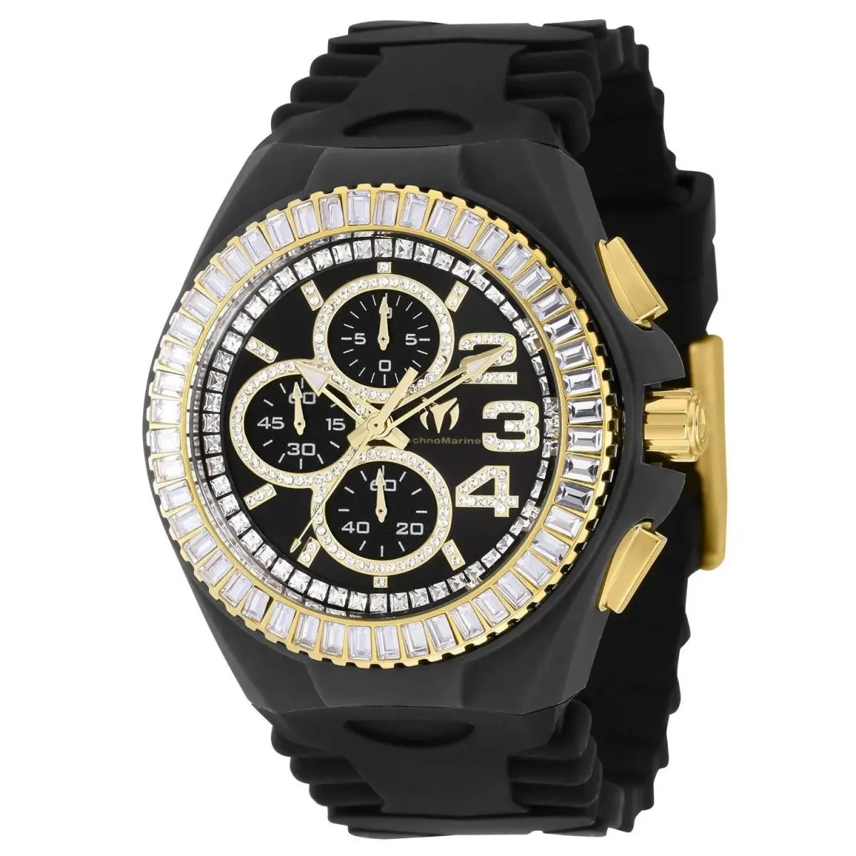 Technomarine TM-121187 Quartz Watch Blue Dial Stainless Steel 45mm Men by TechnoMarine