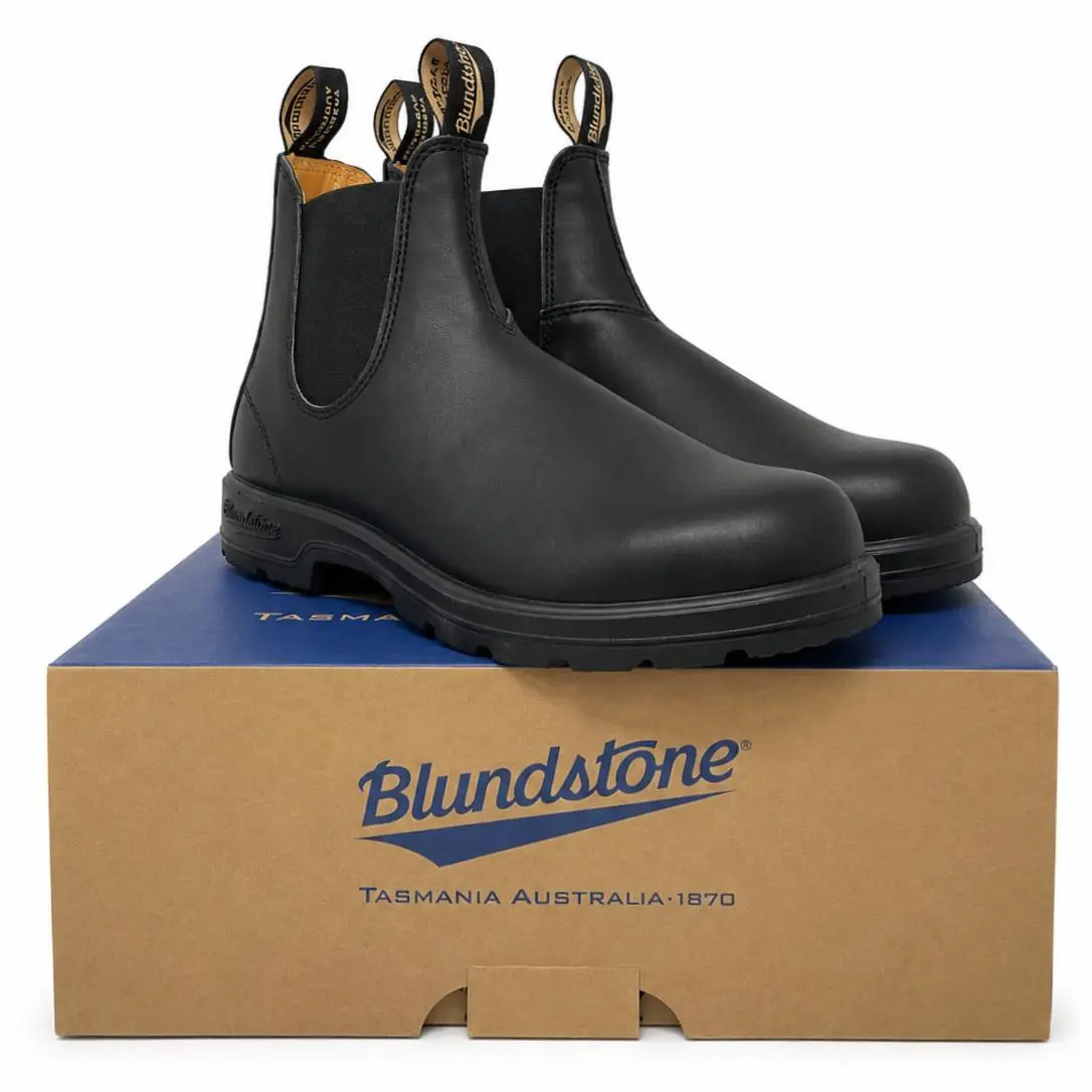 Blundstone 558 Black Elastic Sided Boot Chelsea Leather Unisex