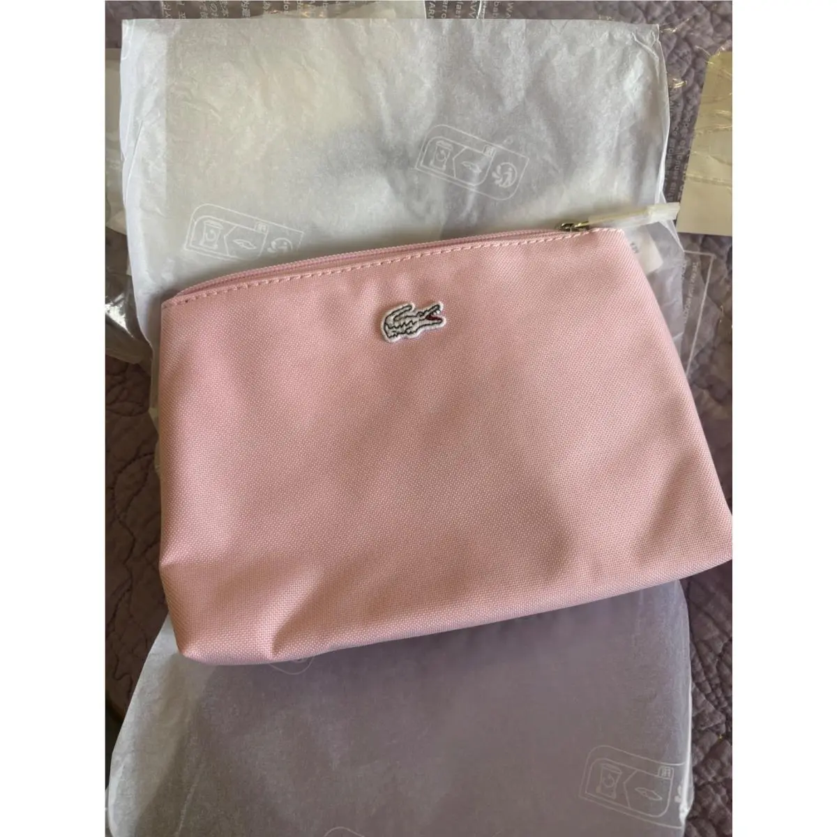 Lacoste Albizia Cosmetic Pouch Ligth Pink Zipper