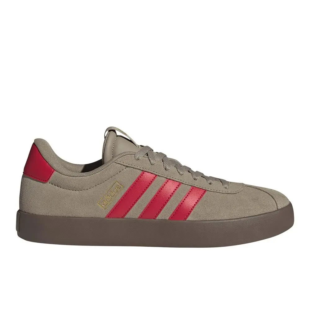 Adidas Vl Court 3.0 Lace Up Mens Beige Sneakers Casual Shoes IH4032