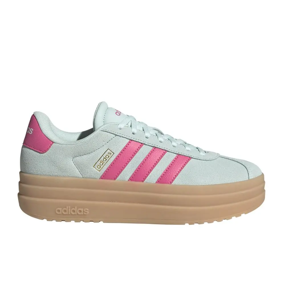 Adidas Vl Court Bold Lace Up Womens Blue Sneakers Casual Shoes JP7628-A
