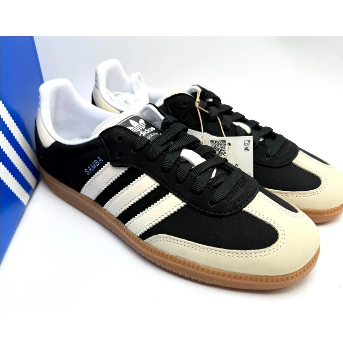 Adidas shoes - adidas Samba - Samba - IE5836 - Core Black/Wonder White/Silver Metallic 9