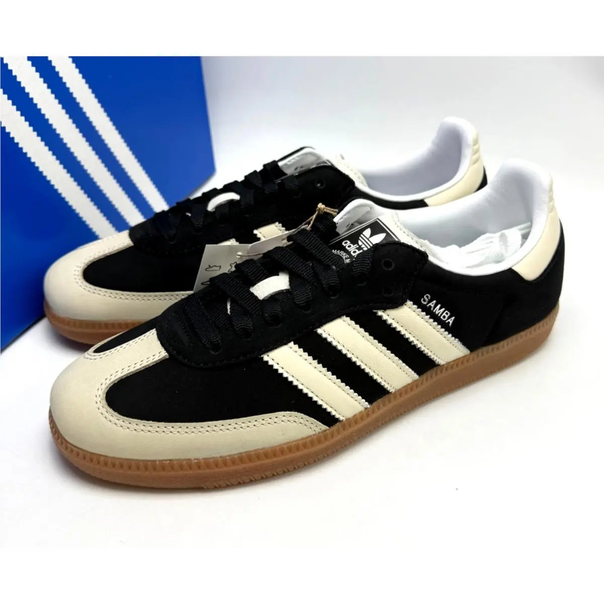 Adidas shoes - adidas Samba - Samba - IE5836 - Core Black/Wonder White/Silver Metallic 7