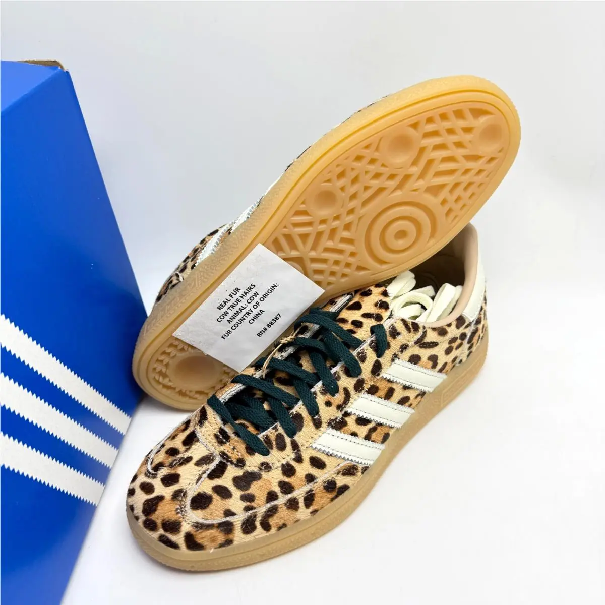 Adidas shoes - Adidas Handball Spezial Leopard - Handball Spezial Leopard - KI6678 - Magic Beige/Ivory/Aurora Ivy 6