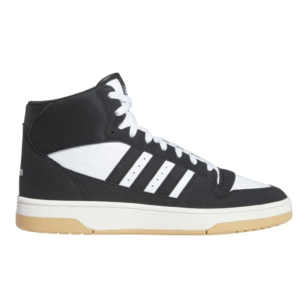 Adidas Break Start Mid Lace Up Mens Black White Sneakers Casual Shoes IH7973