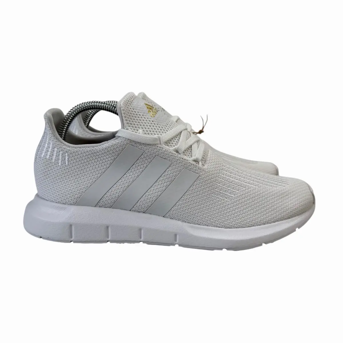 Adidas Swift Run 1.0 Cloud White Gold Metallic Shoes IE7480 Women`s Sizes 6 - 11