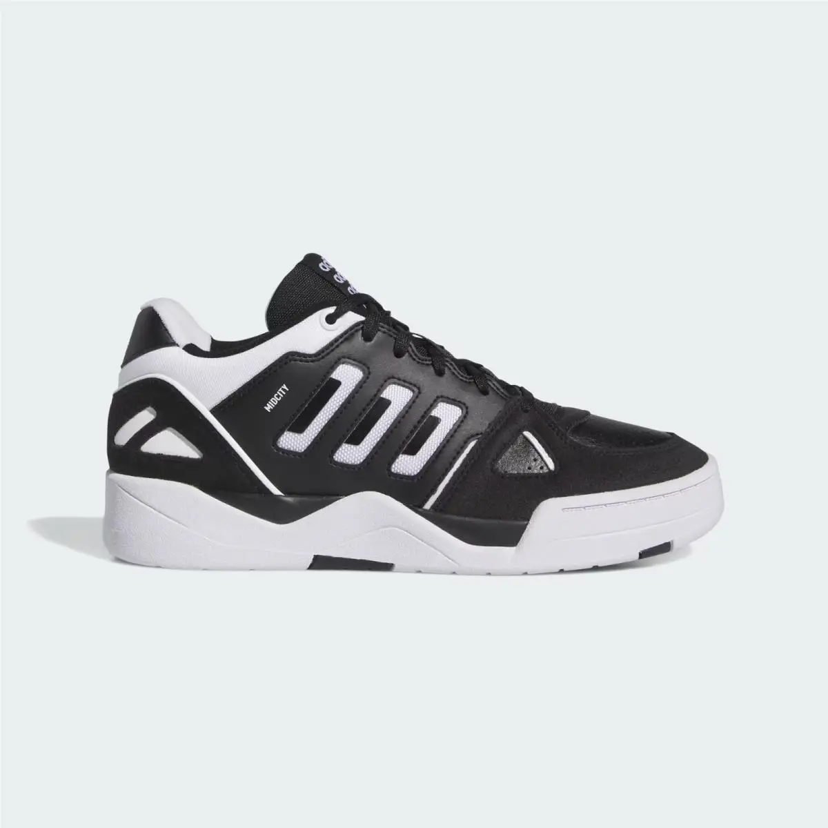 Adidas Midcity Low IE4518 Sneakers Men`s Black Leather Sportswear Shoes TF6939