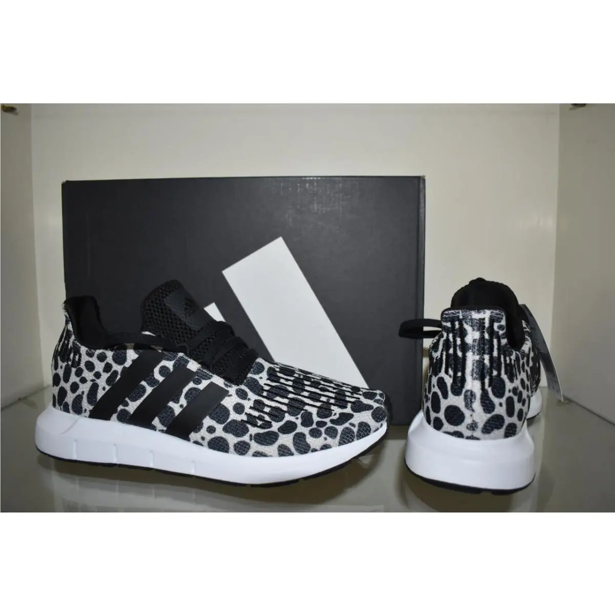 Adidas shoes - Adidas Women`s Swift Run 1.0 Shoes - JR0634 - Black/Gray 4
