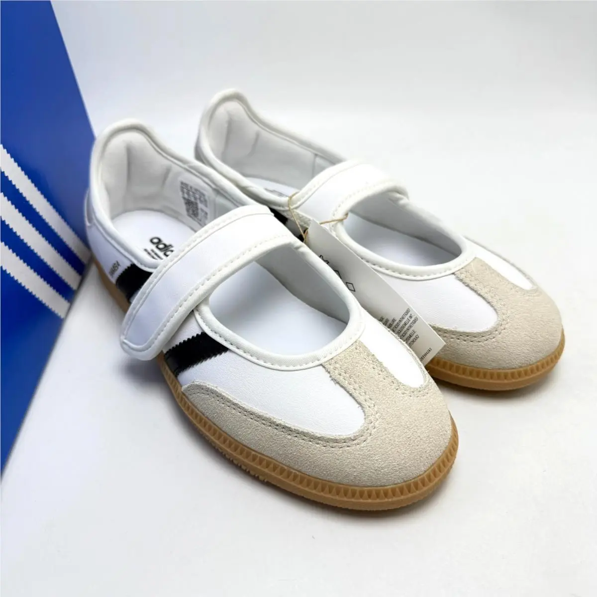 Adidas shoes - adidas Samba Jane J - Samba Jane - JR7436 - Footwear White/Alumina/Gum 9