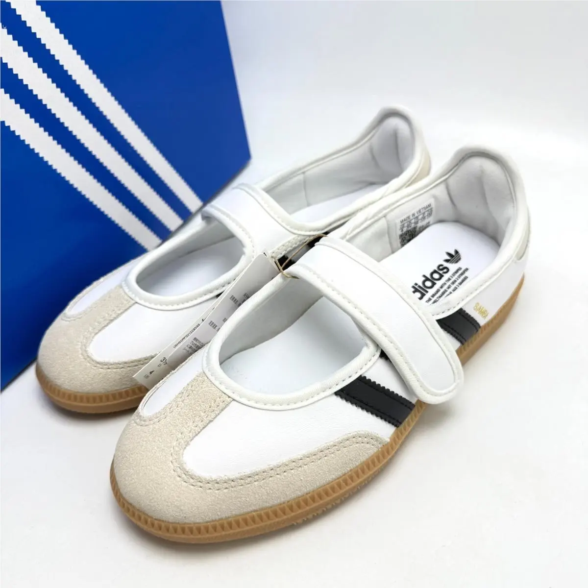 Adidas shoes - adidas Samba Jane J - Samba Jane - JR7436 - Footwear White/Alumina/Gum 6