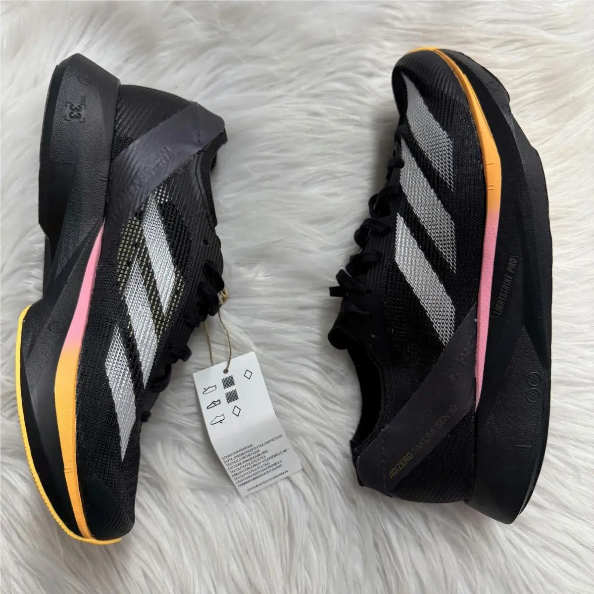 Adidas shoes - Adizero Takumi Sen 10 Black Spark - ID2794 - Black 6