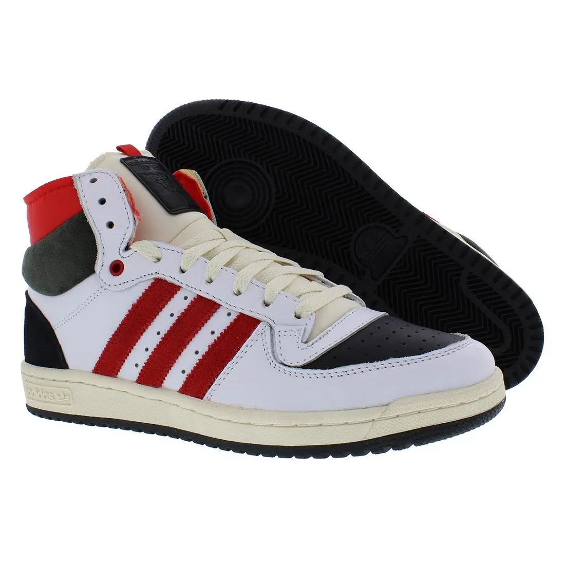 Adidas shoes - White/Red/Black, Main: White 4