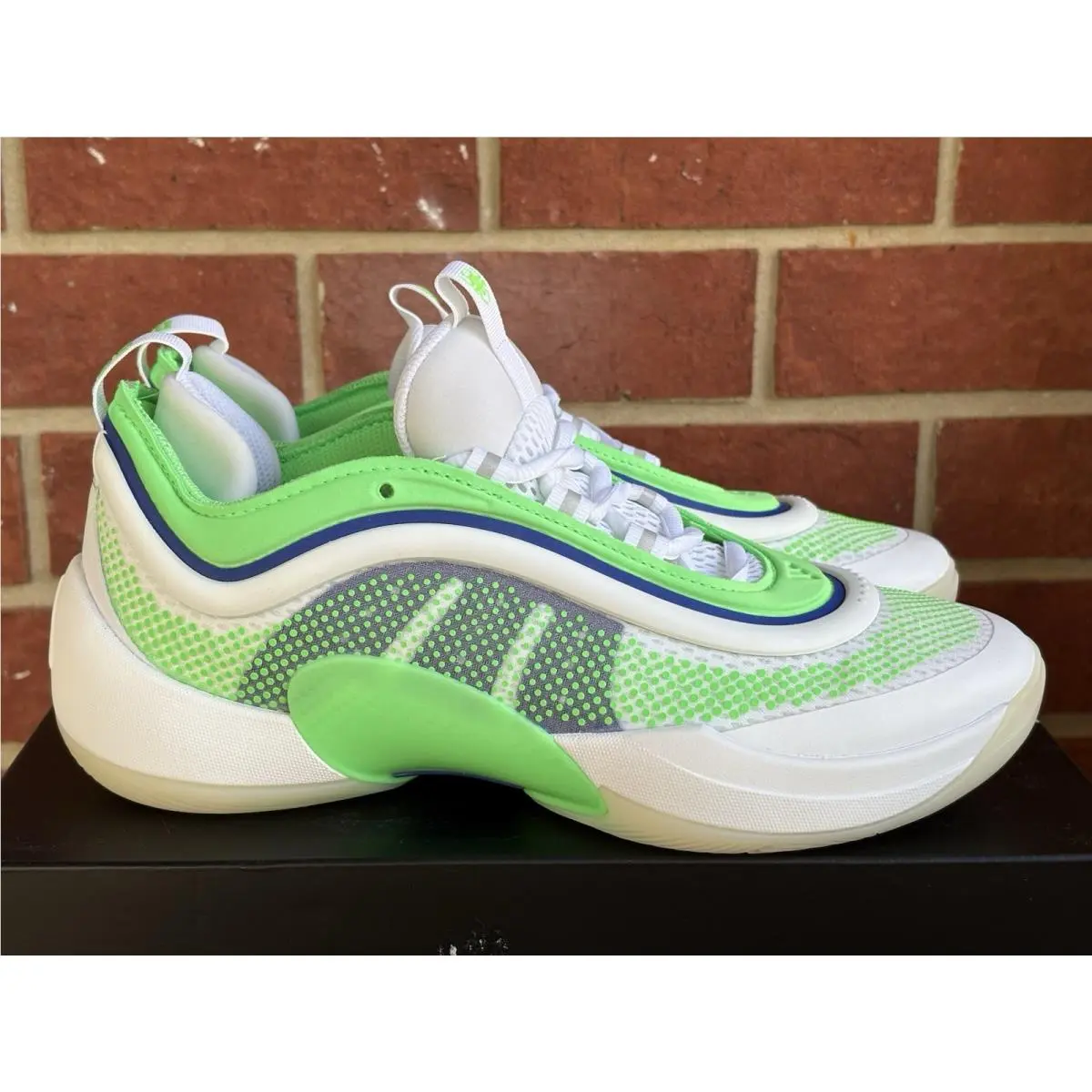 Adidas Don Size 7.5 Mens Issue 6 White Green Blue Basketball Sneakers
