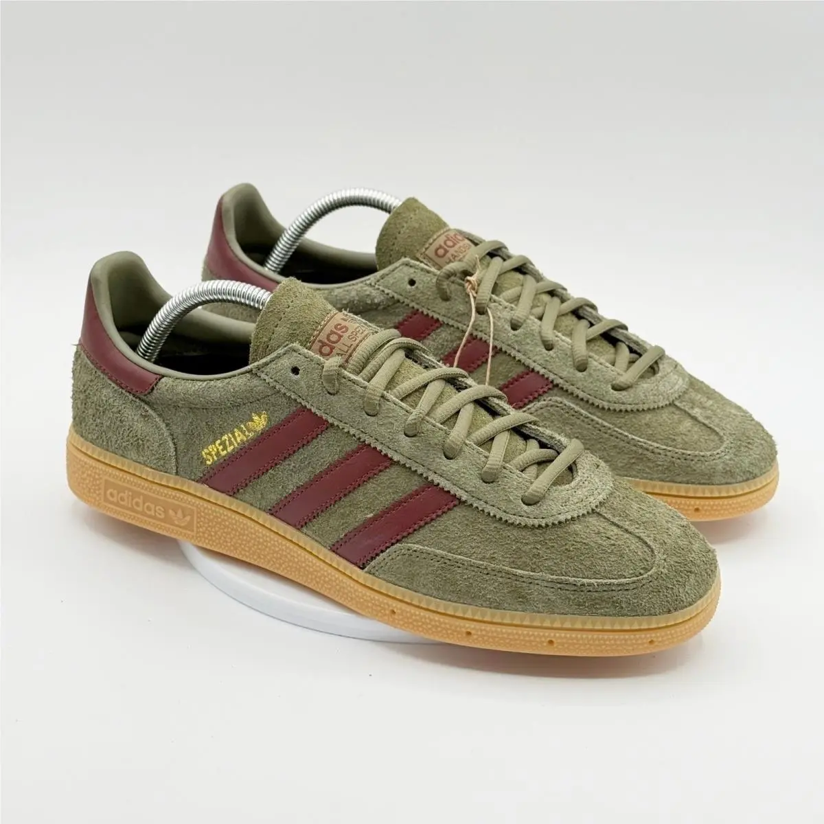 Adidas Handball Spezial Size 10.5 Mens Focus Olive Gum JQ8297
