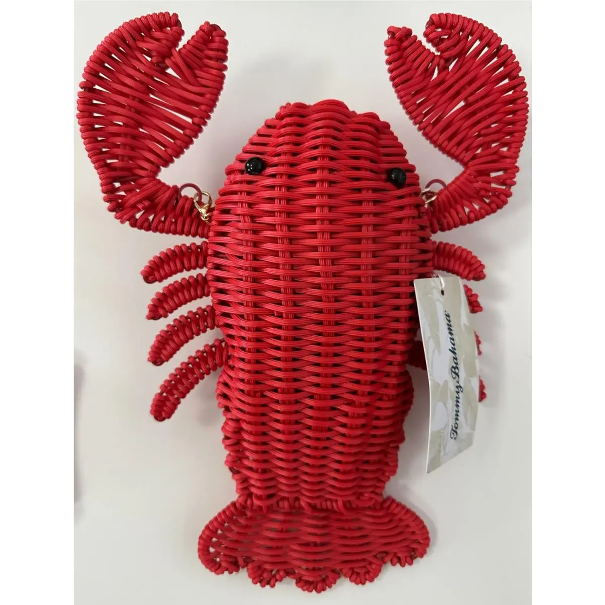 Viral Woven Wicker Crossbody Bag Red Lobster by Tommy Bahama