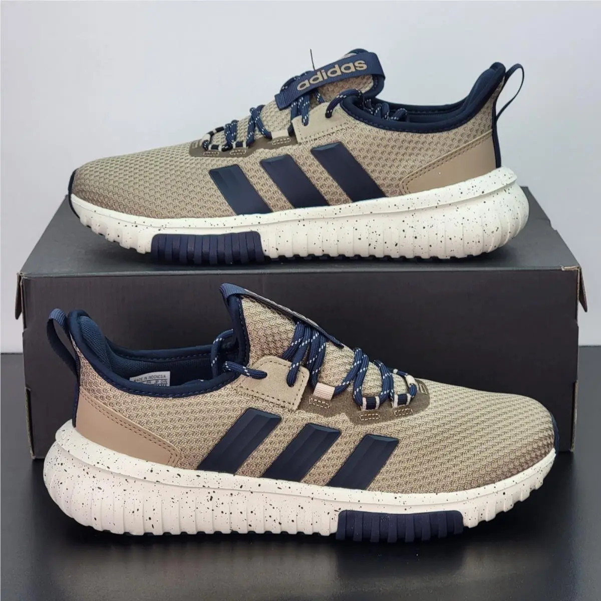 Adidas Kaptir 4.0 Men`s Size 8 Running Shoes Brown Athletic Footwear Sneakers