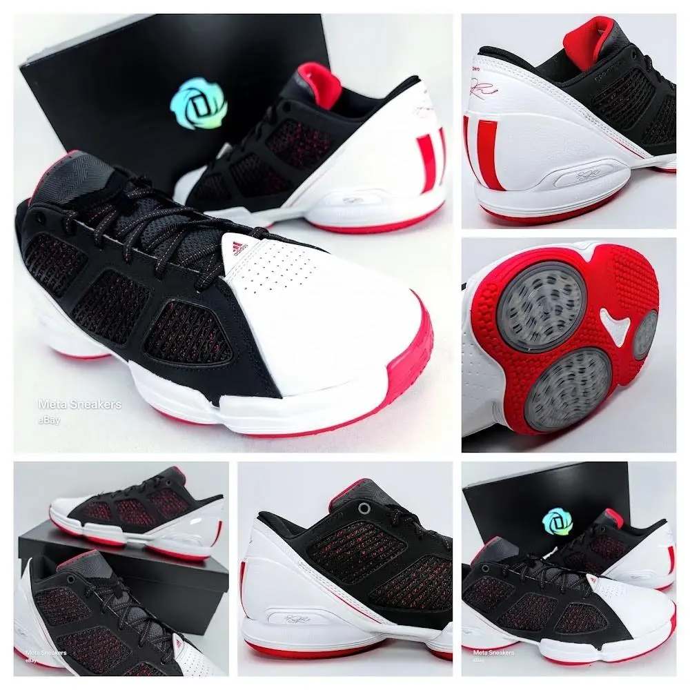 Adidas shoes - Adidas Rose 1.5 Low Restomod - GY9124 - White/ Black/ Red 2