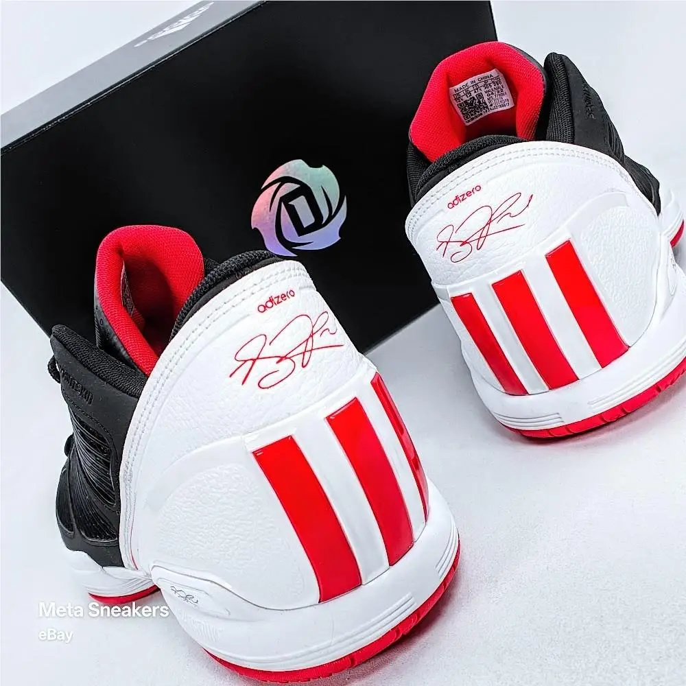 Adidas shoes - Adidas Rose 1.5 Low Restomod - GY9124 - White/ Black/ Red 9