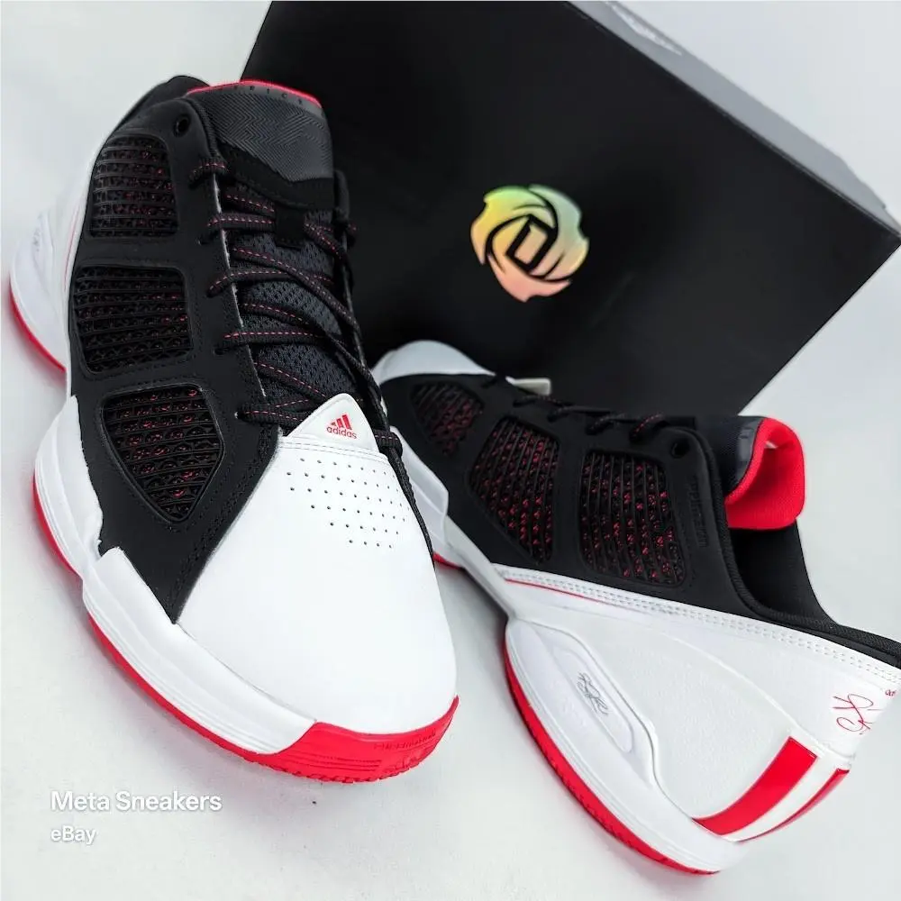 Adidas shoes - Adidas Rose 1.5 Low Restomod - GY9124 - White/ Black/ Red 10