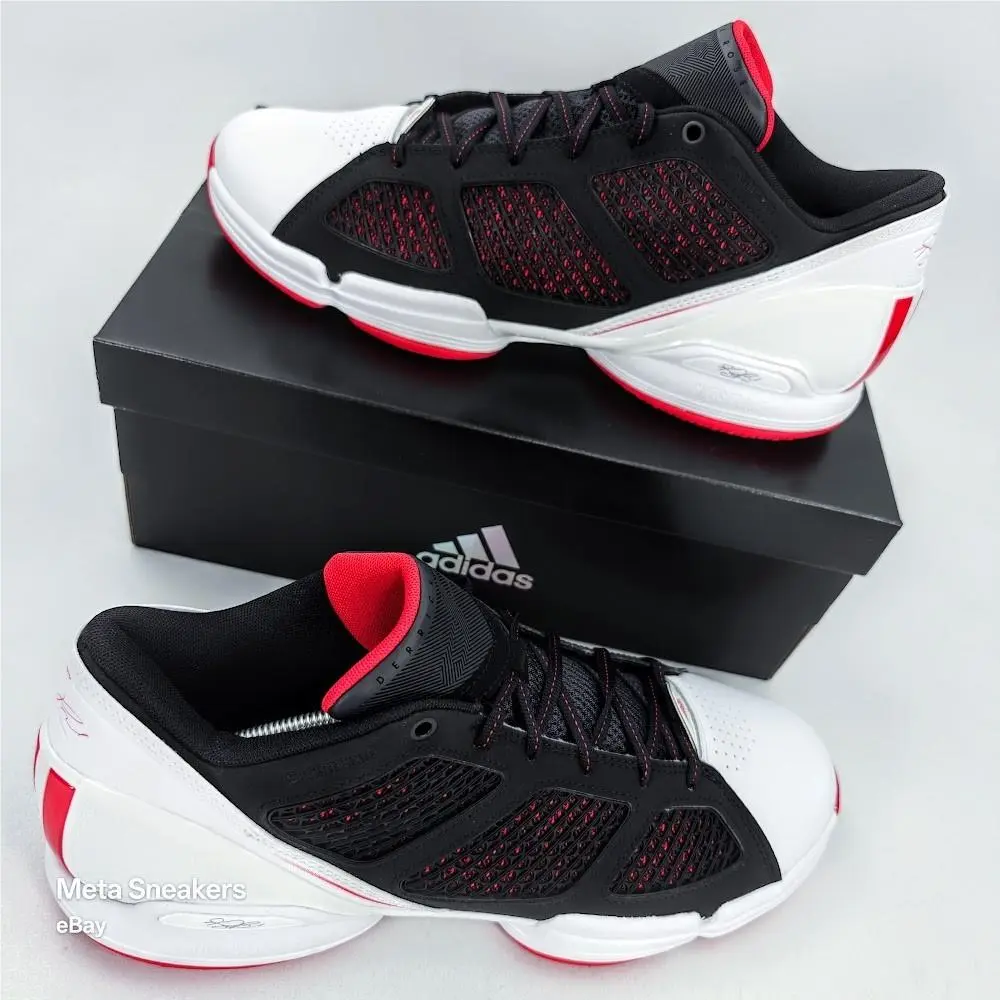Adidas shoes - Adidas Rose 1.5 Low Restomod - GY9124 - White/ Black/ Red 12