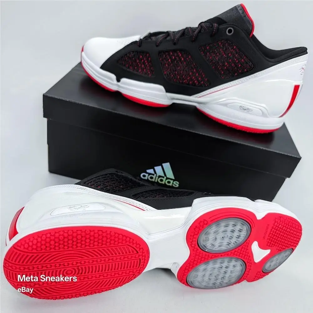 Adidas shoes - Adidas Rose 1.5 Low Restomod - GY9124 - White/ Black/ Red 13