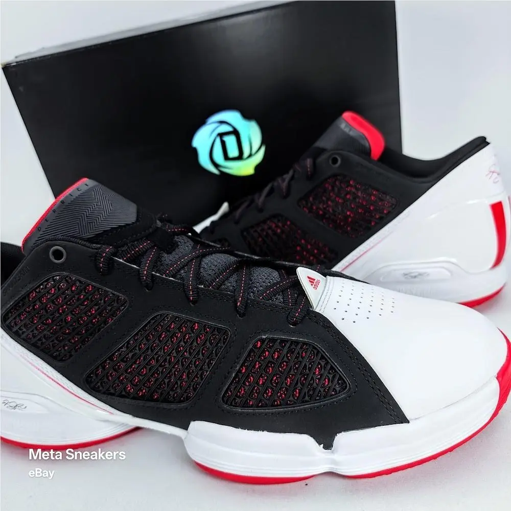 Adidas shoes - Adidas Rose 1.5 Low Restomod - GY9124 - White/ Black/ Red 3