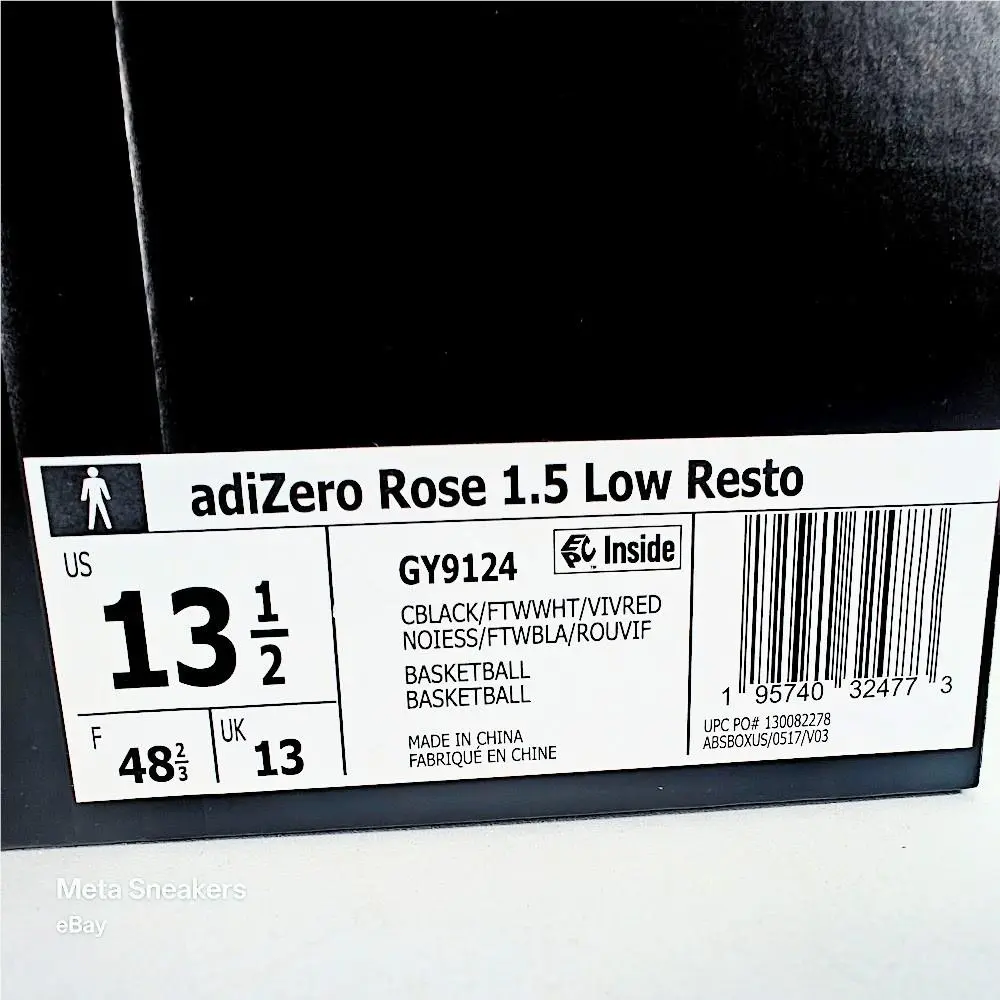 Adidas shoes - Adidas Rose 1.5 Low Restomod - GY9124 - White/ Black/ Red 0