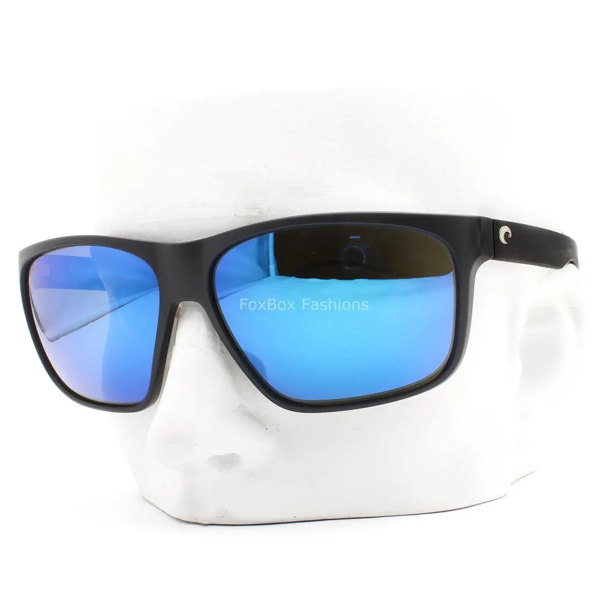 Costa Del Mar Trades Sunglasses Matte Black Polarized Blue Glass 580G with Case