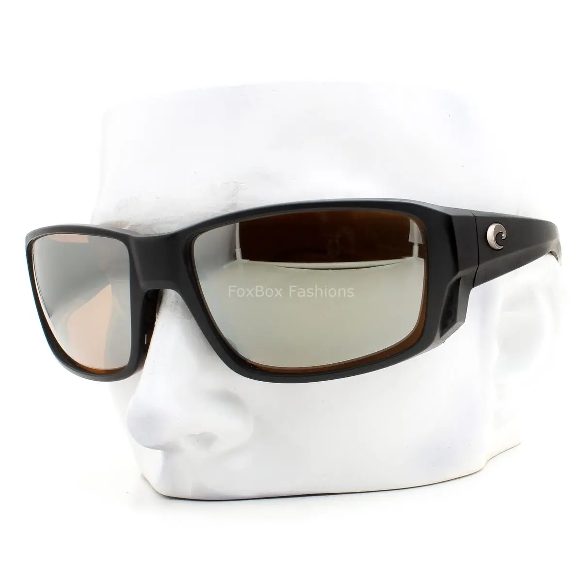 Costa Del Mar Tuna Alley Pro Sunglasses Matte Black Copper Silver Polarized 580G
